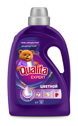 QUALITA Expert гель-концентрат д/стирки цветных тканей 2000мл